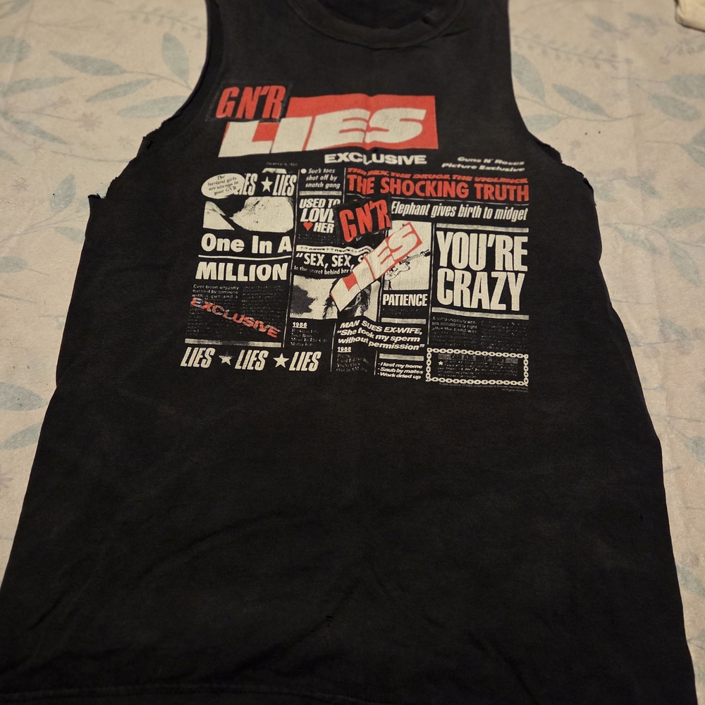 GNR Black Graphic Men's Tank Top